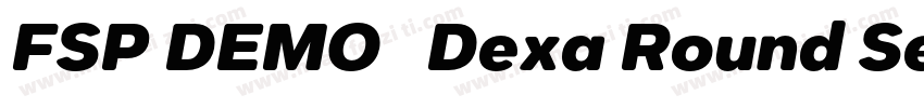 FSP DEMO   Dexa Round SemBd Regular字体转换